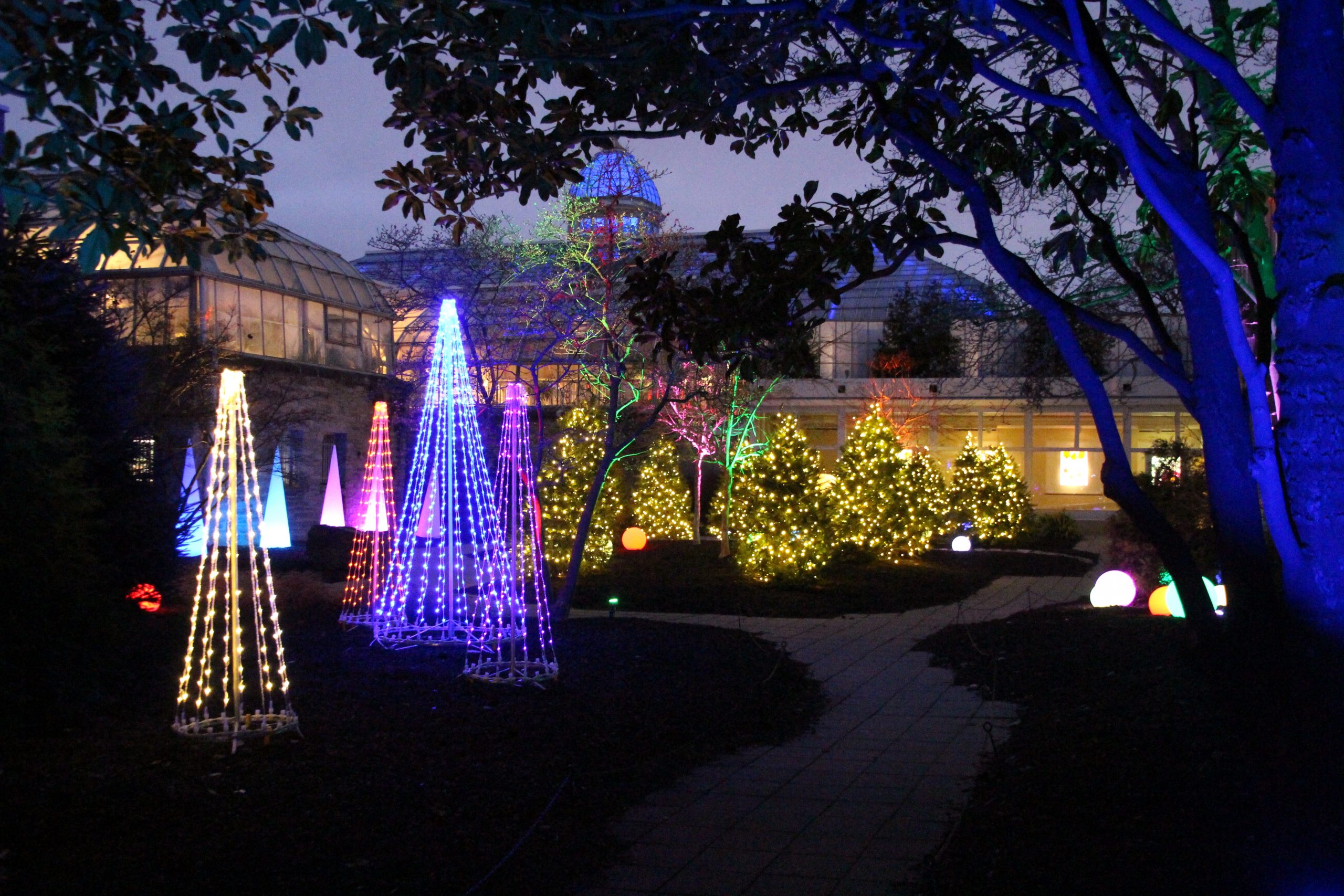 Conservatory Aglow At Franklin Park Conservatory