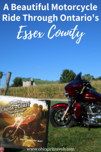 Are you looking for a weekend trip to Ontario in the fall? What better way to see the fall colors than a motorcycle ride through Windsor and Essex County with the Cruise the Coast campaign. Click to find out the rider approved route and biker friendly stops in our biker itinerary through Essex County, Ontario. Don’t forget to save this to your travel board! Motorcycle itinerary | cruise the coast campaign | biker friendly stops in Ontario | motorcycle rider approved routes | Canada Travel