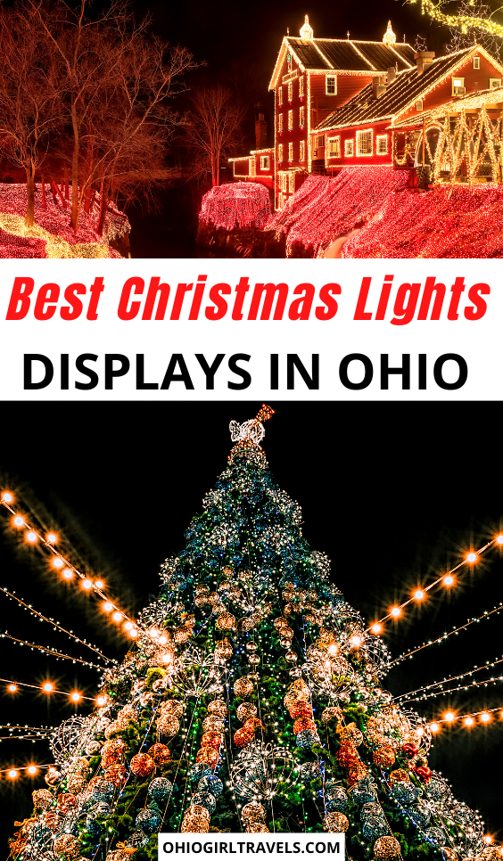 Are you looking for the best places to see Christmas lights in Ohio this year? If so, you've found them! Come see what our favorite Christmas light displays in Ohio are. It's separated by the different regions of Ohio so you can easily see what is near you. Make sure you save these places to see Christmas lights in Ohio to your Christmas board so you can find it later!