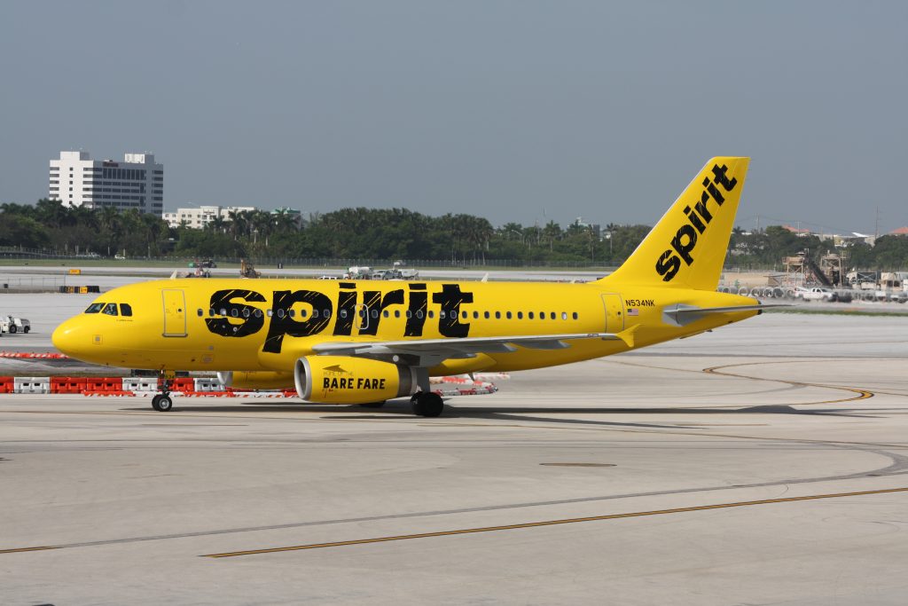 Spirit Airlines flying from Columbus, Ohio