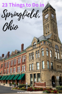 Are you planning a trip to Ohio and wondering what to do in Springfield Ohio? Check out this Springfield Ohio guide including Springfield's best restaurants, bars in Springfield, history in Springfield, shopping in Springfield, and more. Make sure you save it to your Springfield trip board to help you plan your trip! #Springfield #Ohio