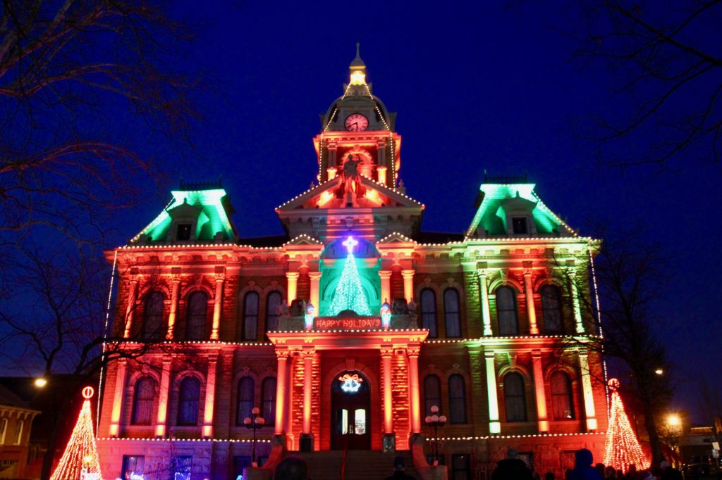 Guernsey County Courthouse Christmas Lights