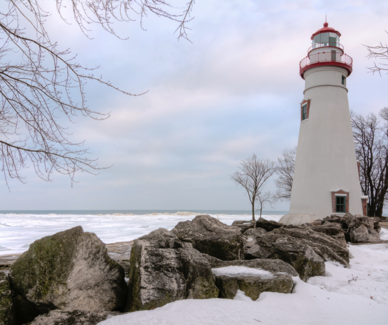 Marblehead Lighthouse Winter