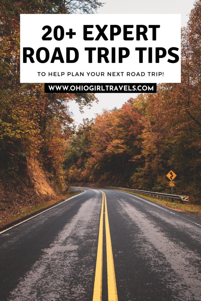 Are you planning a road trip soon, but you're not sure what to pack on a road trip, how to create a road trip itinerary, or you have a million and one other road trip questions? We have you covered. Come check out these 21 road trip tips that will help you become a professional road tripper in no time! Make sure you save these road trip hacks to your travel board so you can find them later. #roadtrip #roadtriptips